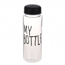 Бутылка прозрачная с надписью
